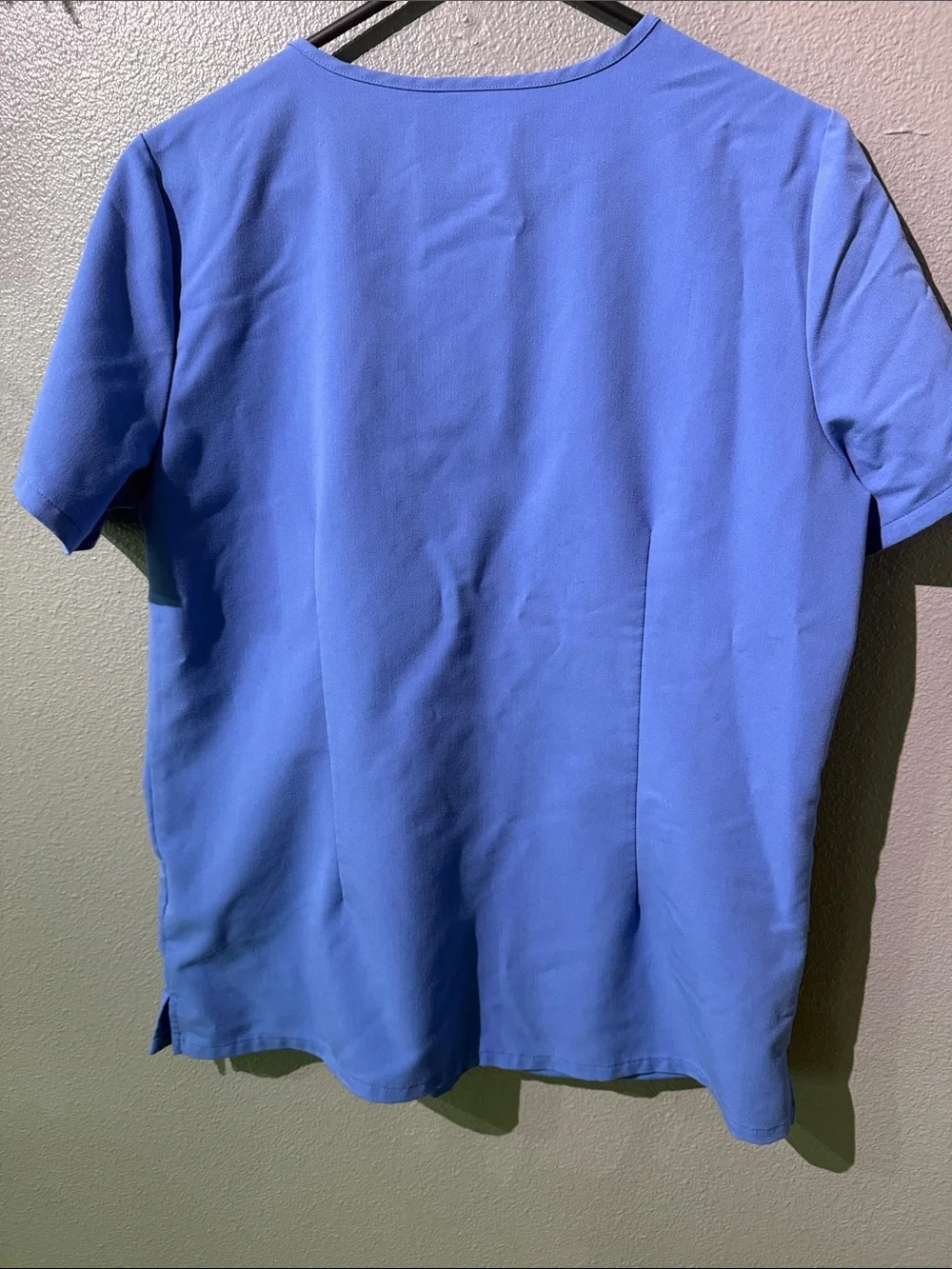 Figs V-Neck Scrub Top in capri blue. Size M. Excellent condition